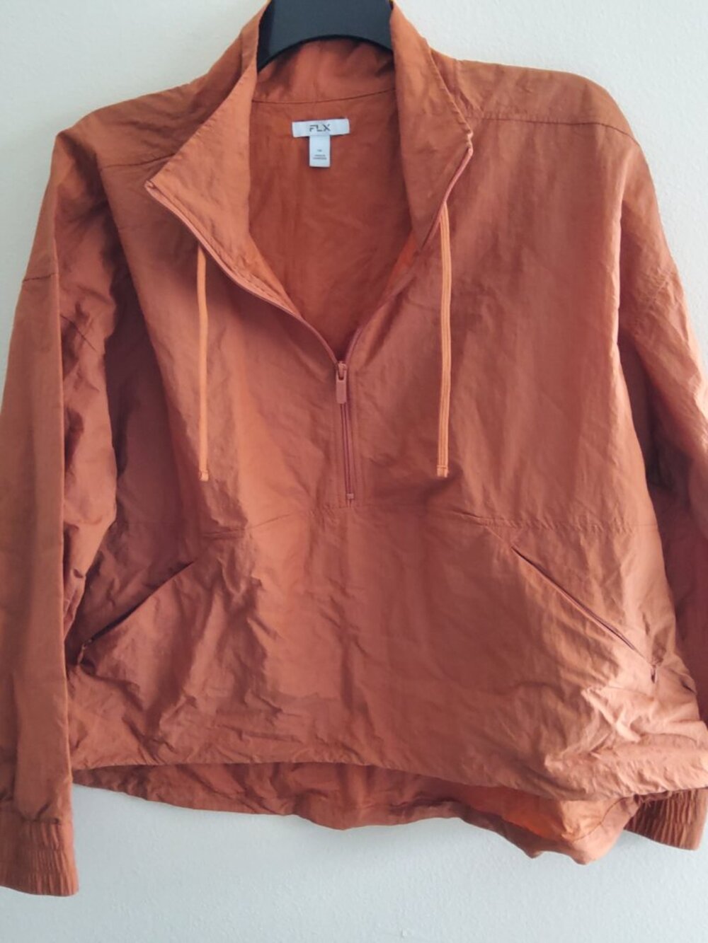 FLX Athleisure Windbreaker size 2X in Coral